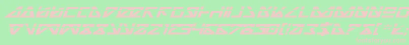 NickTurboBoldExpandedItlas Font – Pink Fonts on Green Background