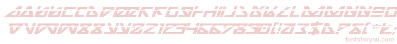 Шрифт NickTurboBoldExpandedItlas – розовые шрифты на белом фоне