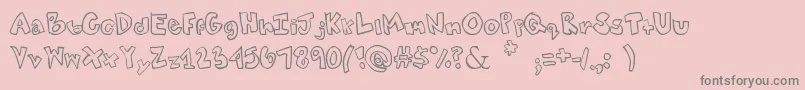 fuente Tweaked – Fuentes Grises Sobre Fondo Rosa