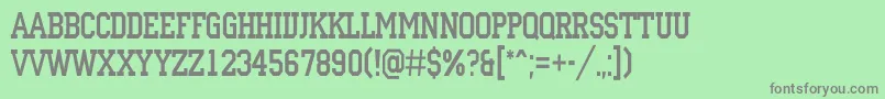 Шрифт ACampusnr – серые шрифты на зелёном фоне