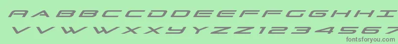 Grandsporttitleital Font – Gray Fonts on Green Background