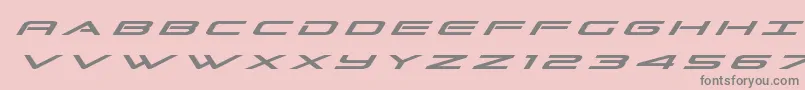 Grandsporttitleital Font – Gray Fonts on Pink Background