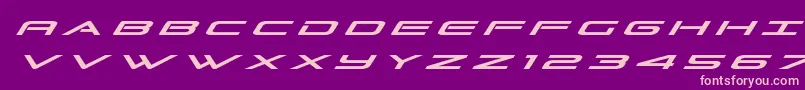 Grandsporttitleital Font – Pink Fonts on Purple Background