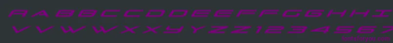 Grandsporttitleital Font – Purple Fonts on Black Background