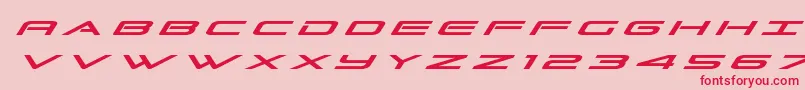 Grandsporttitleital Font – Red Fonts on Pink Background