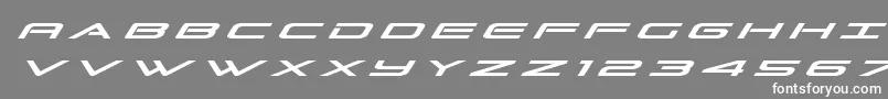 Grandsporttitleital Font – White Fonts on Gray Background