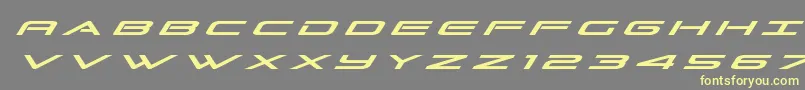 Grandsporttitleital Font – Yellow Fonts on Gray Background