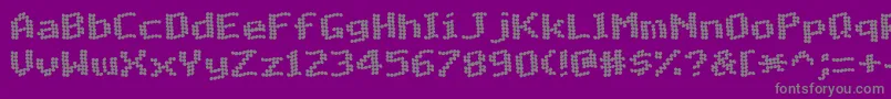Weitere Informationen zur MatrixComplexWaveNc-Schriftart MatrixComplexWaveNc-Schriftart – Graue Schriften auf violettem Hintergrund