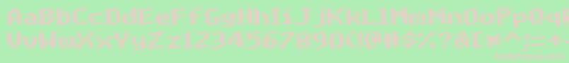 MatrixComplexWaveNc Font – Pink Fonts on Green Background