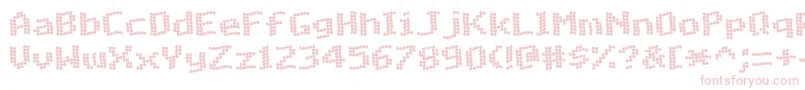 MatrixComplexWaveNc Font – Pink Fonts on White Background