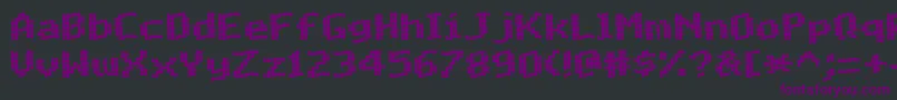 MatrixComplexWaveNc Font – Purple Fonts on Black Background