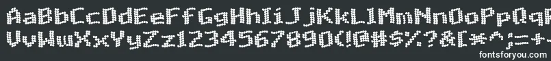 MatrixComplexWaveNc Font – White Fonts on Black Background