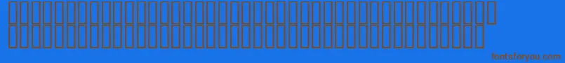 DecibelDingbats Font – Brown Fonts on Blue Background