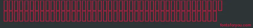 DecibelDingbats Font – Red Fonts on Black Background