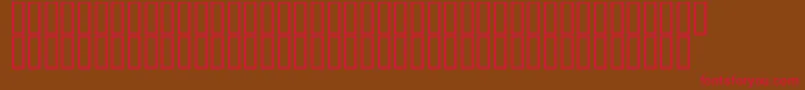 DecibelDingbats Font – Red Fonts on Brown Background