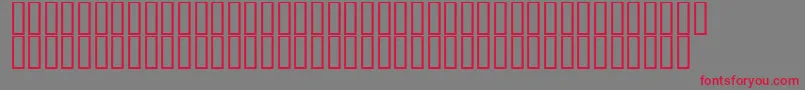 DecibelDingbats Font – Red Fonts on Gray Background