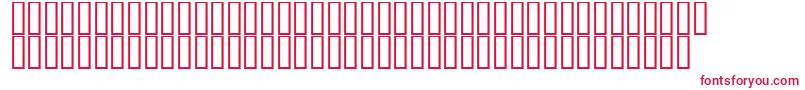 DecibelDingbats Font – Red Fonts on White Background