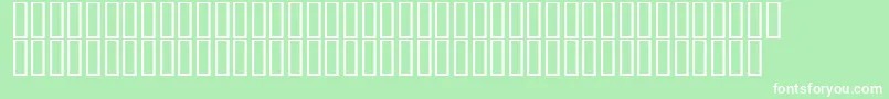DecibelDingbats Font – White Fonts on Green Background