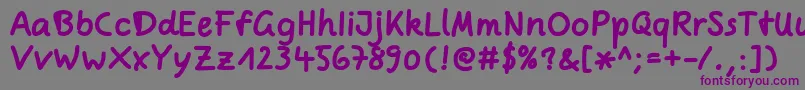 Lisätietoja ComicjensBold-fontista ComicjensBold-fontti – violetit fontit harmaalla taustalla