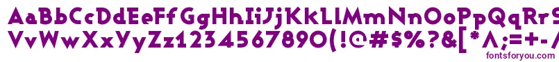 Ashbbl Font – Purple Fonts on White Background