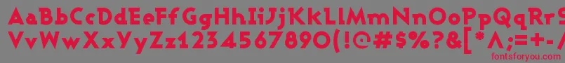 Ashbbl Font – Red Fonts on Gray Background