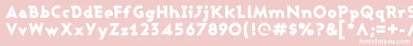 Ashbbl Font – White Fonts on Pink Background