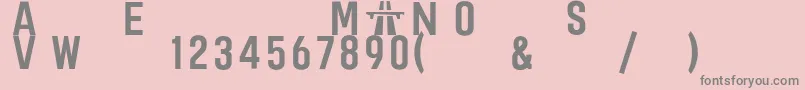 Raoulautoroutebritannique Font – Gray Fonts on Pink Background