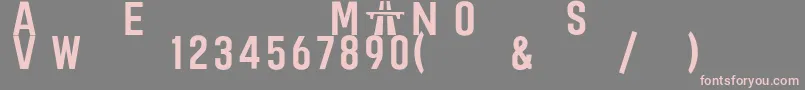 Raoulautoroutebritannique Font – Pink Fonts on Gray Background