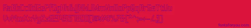 Sujetaoutline Font – Purple Fonts on Red Background