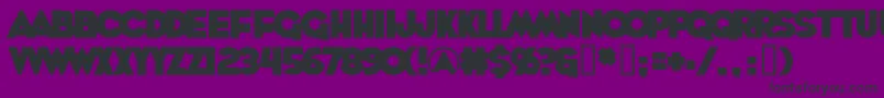 Whoopass Font – Black Fonts on Purple Background