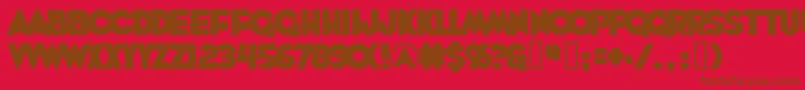 Whoopass Font – Brown Fonts on Red Background