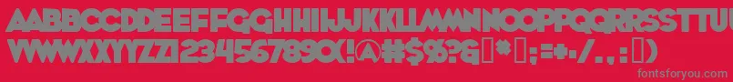 Whoopass Font – Gray Fonts on Red Background