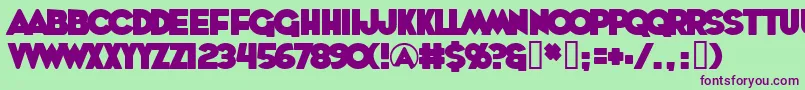 Whoopass Font – Purple Fonts on Green Background