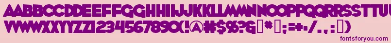 Шрифт Whoopass – фиолетовые шрифты на розовом фоне