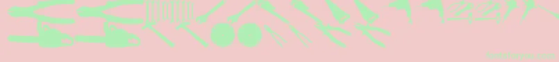 fuente ToolzTfb – Fuentes Verdes Sobre Fondo Rosa
