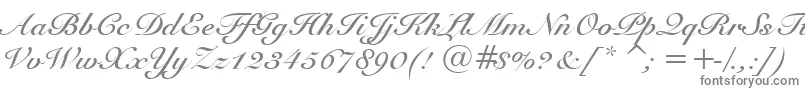 フォントSnellBoldBt – 白い背景に灰色の文字