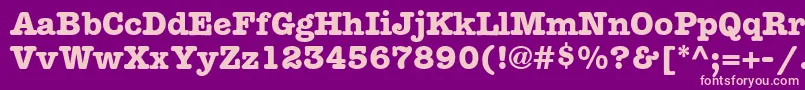 KeyboardAlternateSsiBoldAlternate Font – Pink Fonts on Purple Background