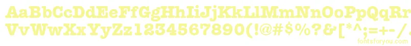 KeyboardAlternateSsiBoldAlternate Font – Yellow Fonts on White Background