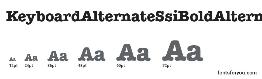 KeyboardAlternateSsiBoldAlternate Font Sizes