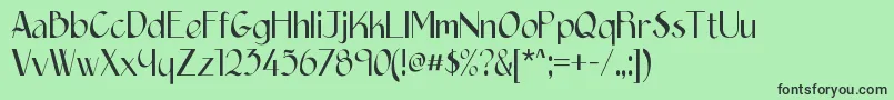 Epittazio-fontti – mustat fontit vihreällä taustalla