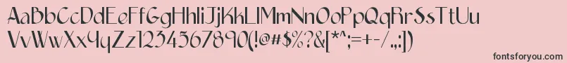 Epittazio Font – Black Fonts on Pink Background