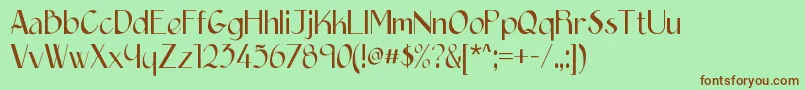 Epittazio Font – Brown Fonts on Green Background
