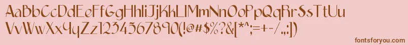 Шрифт Epittazio – коричневые шрифты на розовом фоне