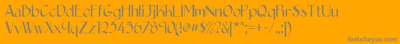 Epittazio Font – Gray Fonts on Orange Background