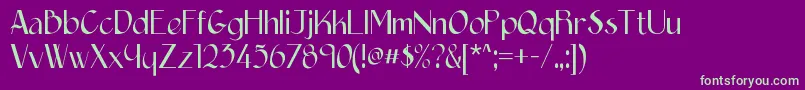 Epittazio Font – Green Fonts on Purple Background