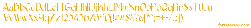 Epittazio-fontti – oranssit fontit valkoisella taustalla