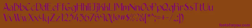 Epittazio Font – Purple Fonts on Brown Background