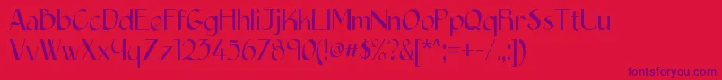 Epittazio Font – Purple Fonts on Red Background