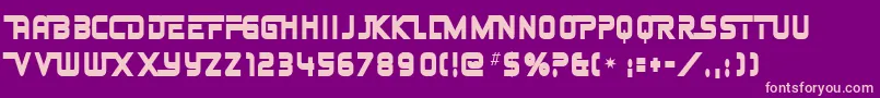 JohnnyFever Font – Pink Fonts on Purple Background