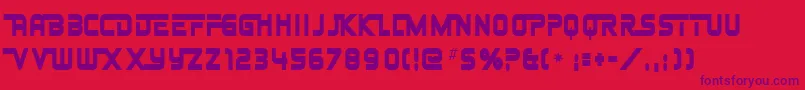 JohnnyFever Font – Purple Fonts on Red Background